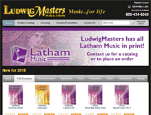 Tablet Screenshot of ludwigmasters.com